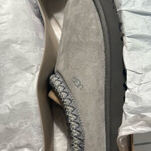 Gray Ugg slip one